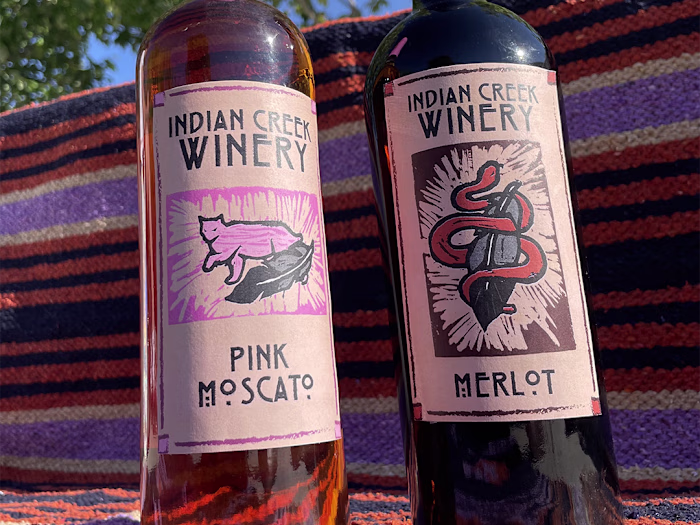 Indian Creek Wine Label Design