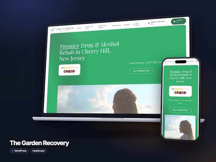 The Garden Recovery | WordPress Website for a NJ Rehab