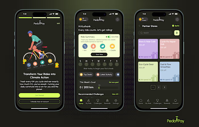 PedalPay (a cycling reward app)
