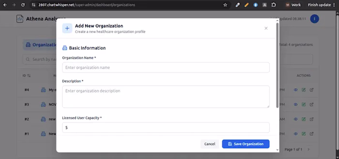 ChartWhisper – Healthcare Analytics Platform
ChartWhisper
