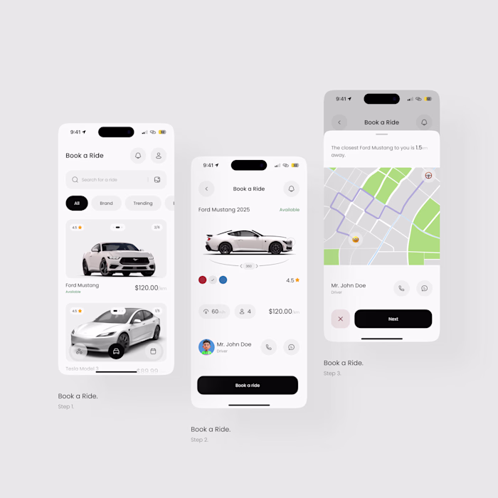 ZipAuto: Ride booking service mobile app