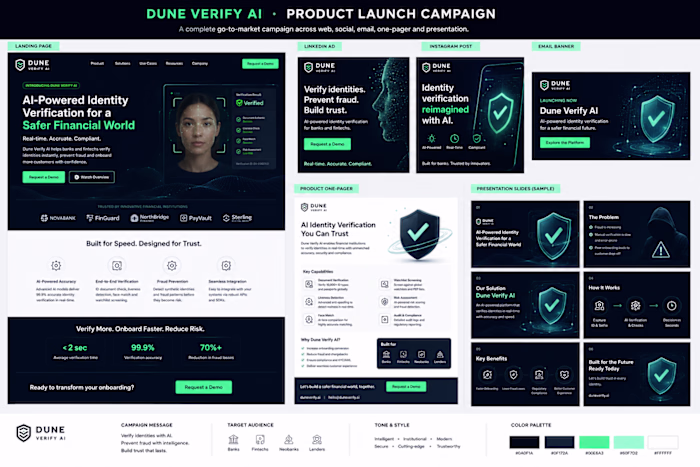 Designed a complete product launch