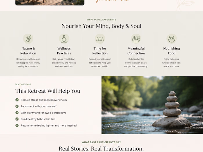 Concept design. a landing page sample. Let me know wat u thi...