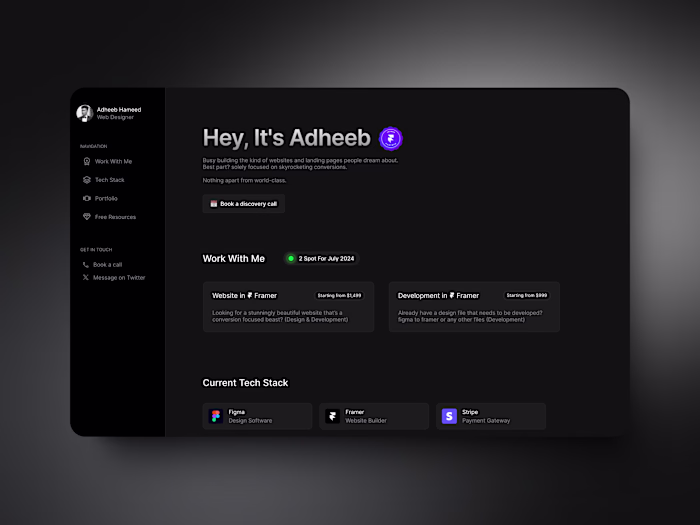 Portfolio Page