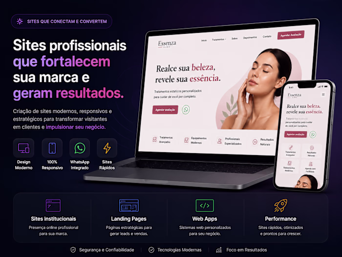 Site Profissional para Clínica de Estética