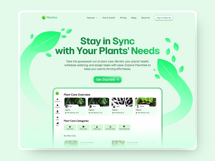 Website Hero Section Design🌿