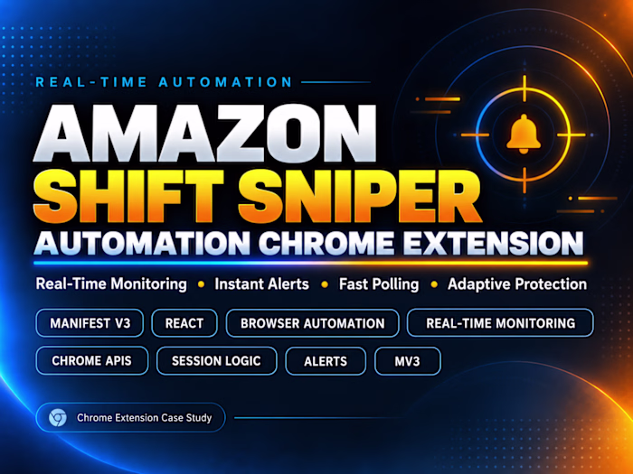 Amazon Shift Sniper | Real-Time Automation Chrome Extension