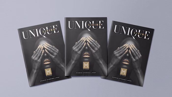 Unique Living Campaign: Avant-garde Real Estate Brochure