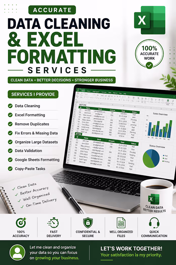 Accurate Data Cleaning & Excel