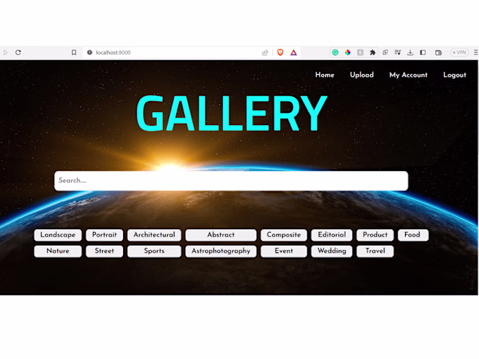Gallery - A stock photo web application