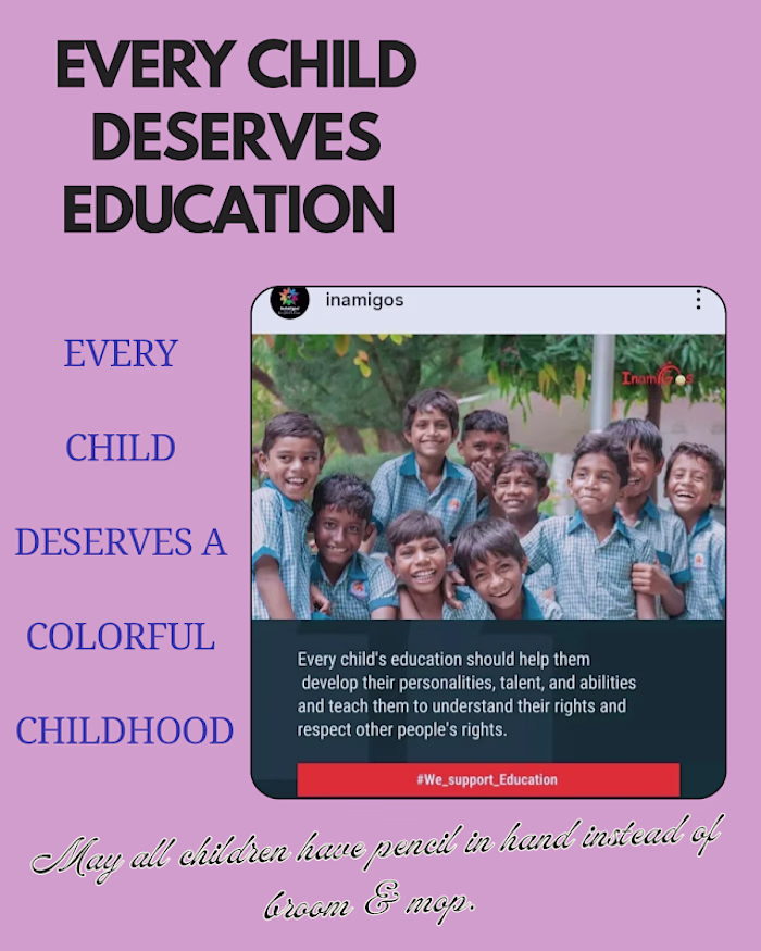 Awareness for child education through social media