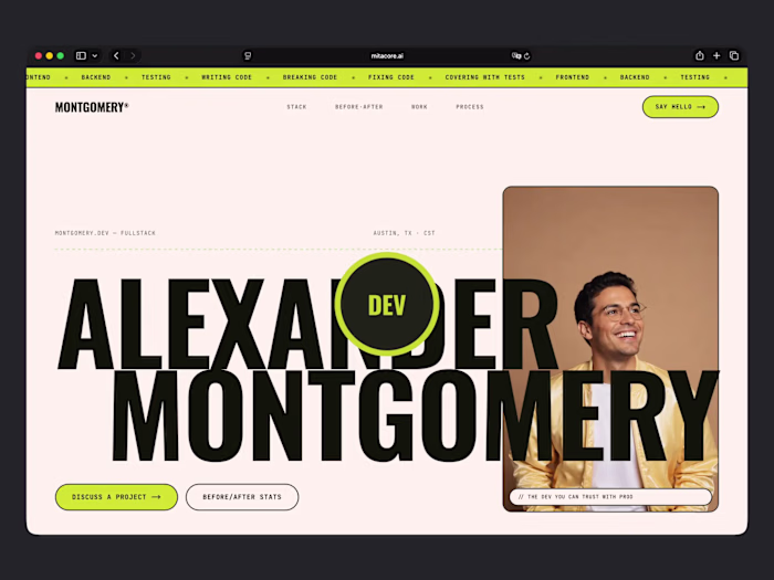 MONTGOMERY: Full-Stack Developer Portfolio