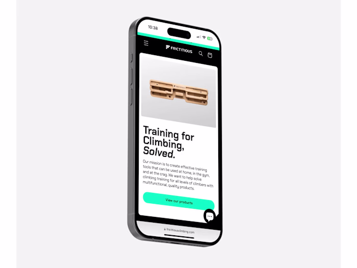 Shopify Custom Site - Frictitious Climbing