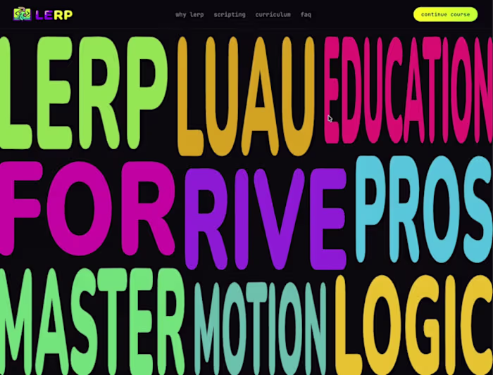 LERP: Rive Luau Learning Platform