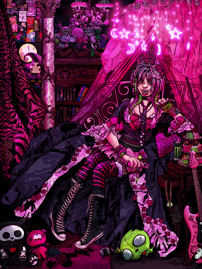 LET THE EAT CUPCAKES Illustration + Details