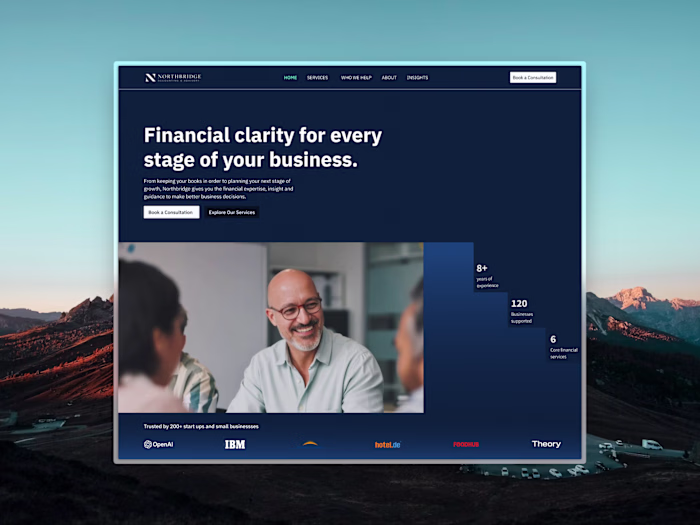 Repositioning Northbridge Website as a Financial Partner
