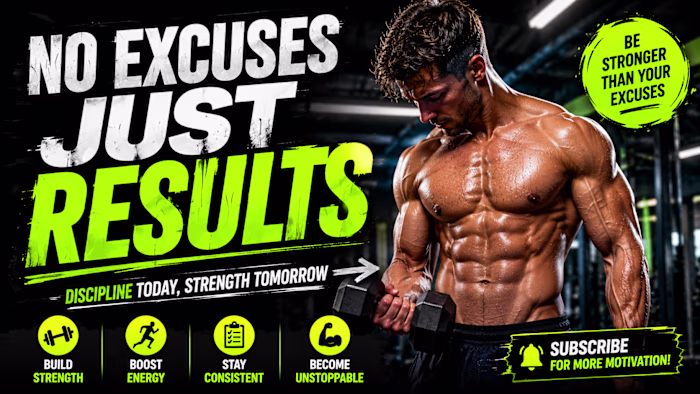 YouTube Thumbnail Design – Fitness