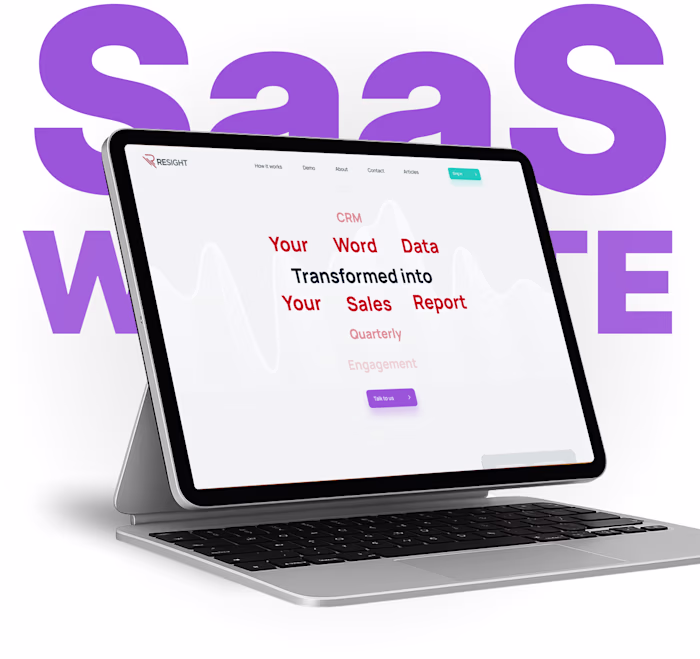 UX/UI Design and WordPress Development for SaaS Website
