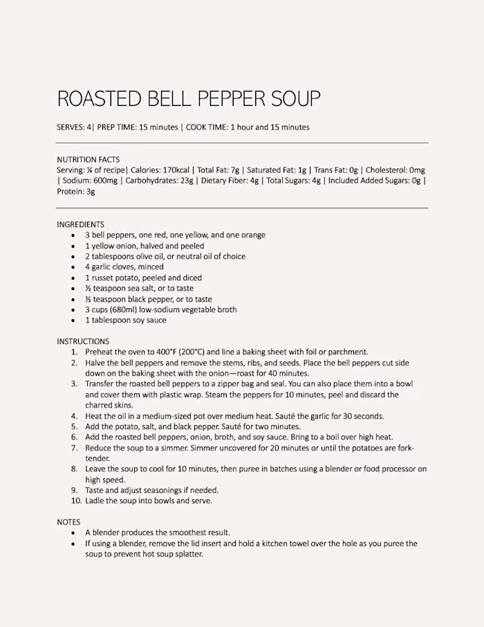 Pureed Soups for Fall