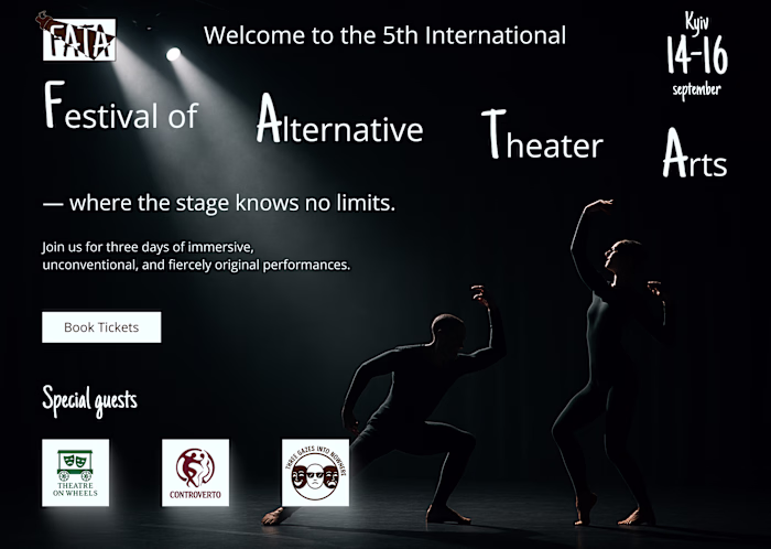 Festival Website – 2-Screen Landing Page in 2 Days