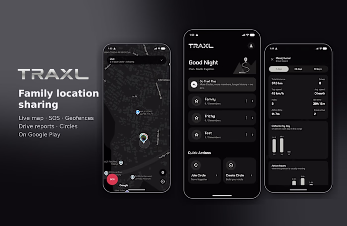 Traxl — Family Safety App (Kotlin)