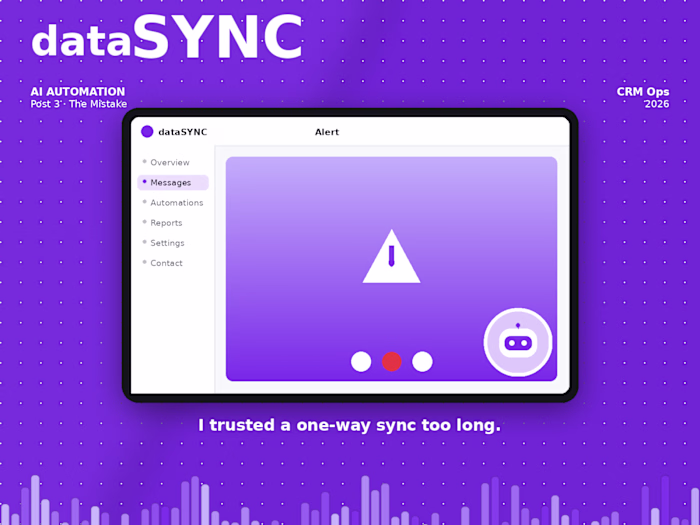 I trusted a one-way sync
