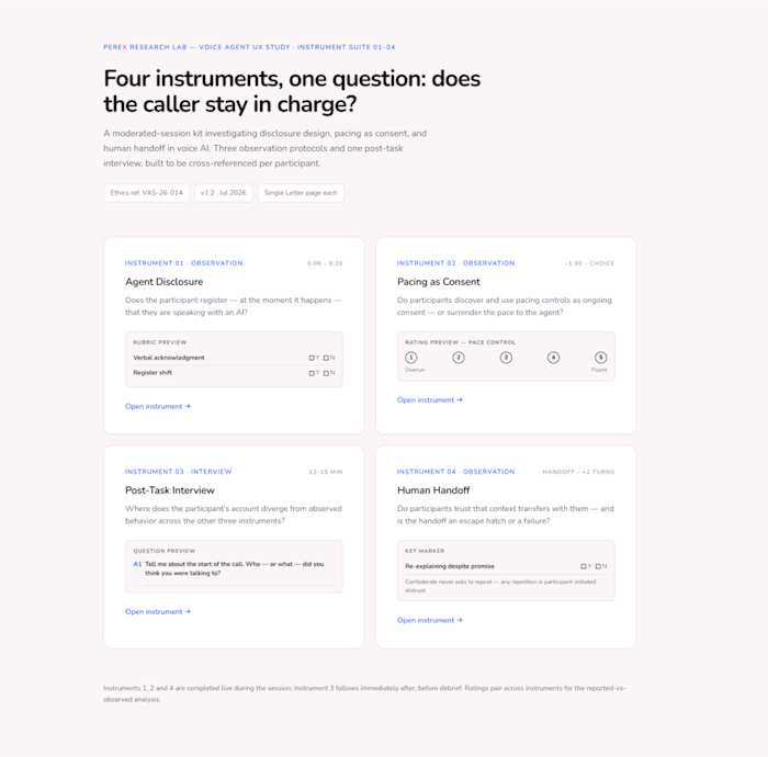 Voice Agent Behavior Lab