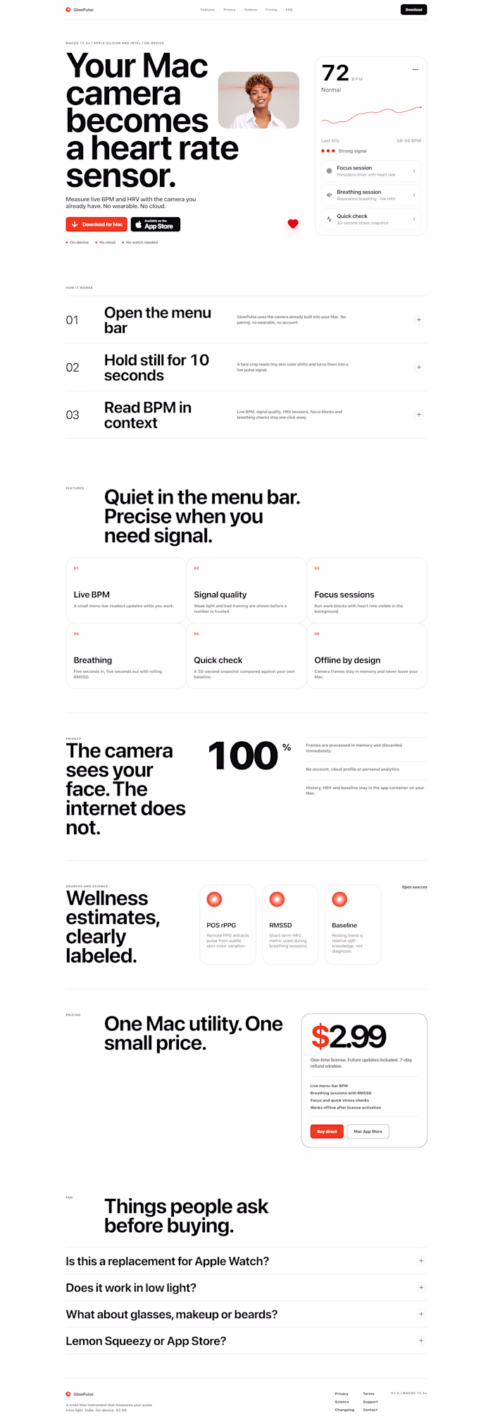 GlowPulse - macOS App and Product Site