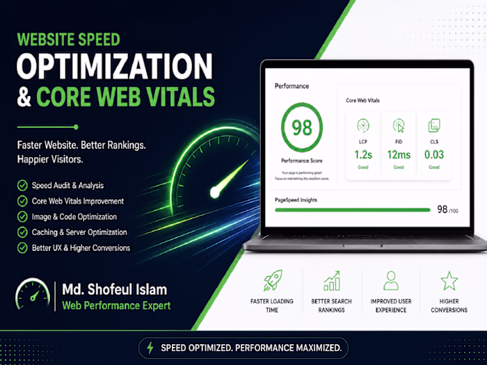 Website Speed Optimization and Core Web Vitals