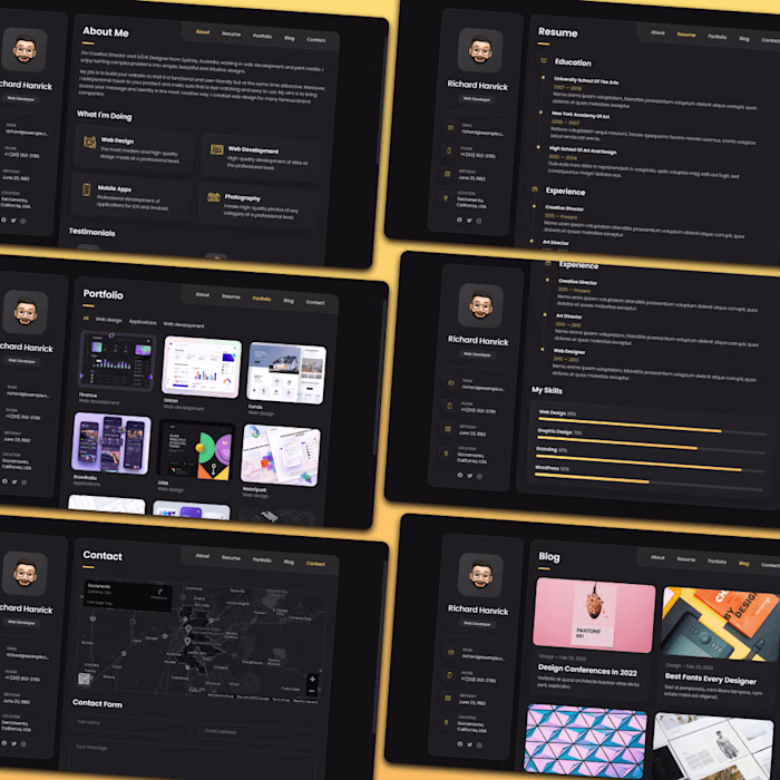Responsive Personal Portfolio website with HTML, CSS, JavaScript