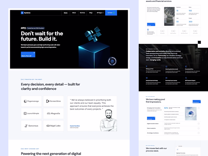 Systema: Webflow Website Template for Tech & SaaS Companies