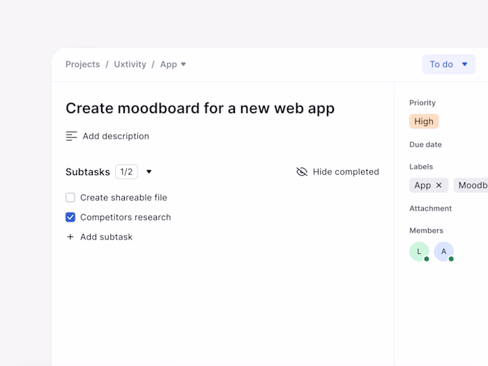 Simple task manager