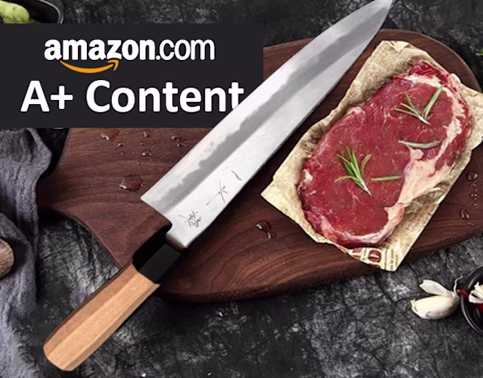 A+ Content For a Japanese Knife - amazon visuals
