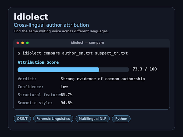 I built Idiolect, an open-source