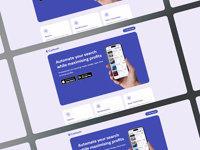 Carhuntr AI webflow site development