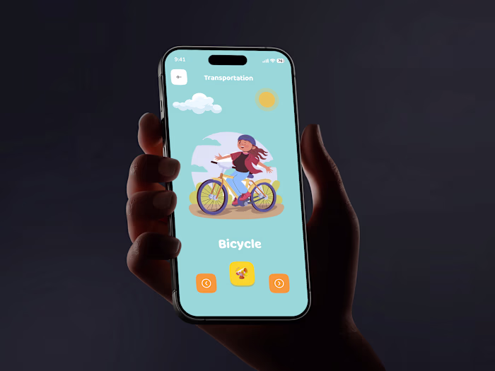 Kids Learning App UI