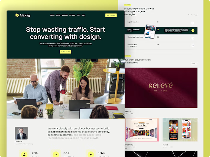 Makag — Premium Agency Website
