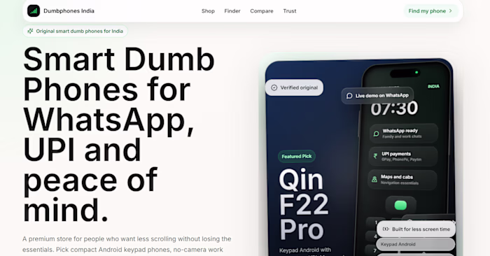 Built a dummy website for