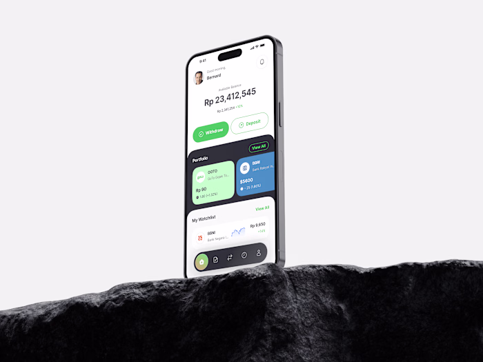 Stock Exchange Mobile App - UI Design Exploration