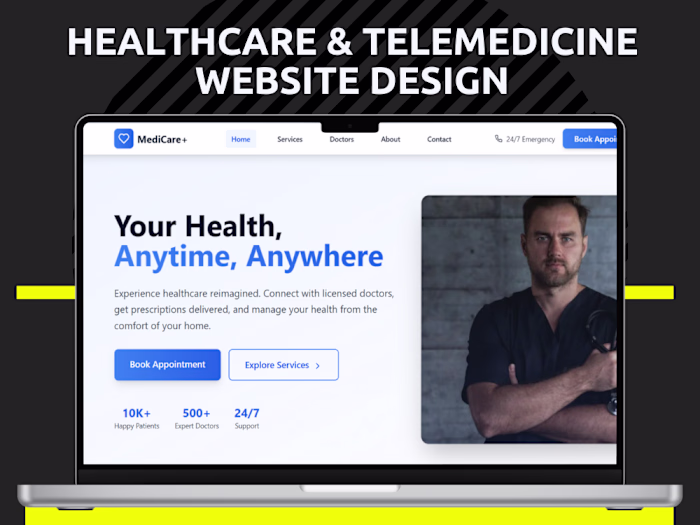 Healthcare & Telemedicine Website Design