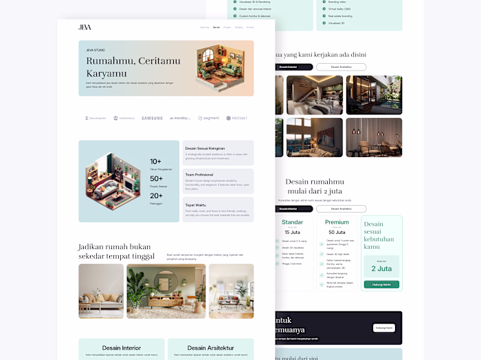 JEVA Studia website