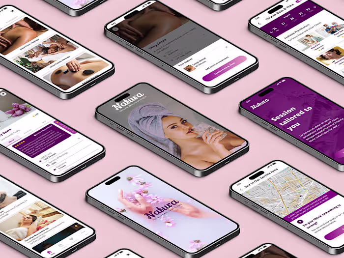 Natura Mobile App UI Template Design