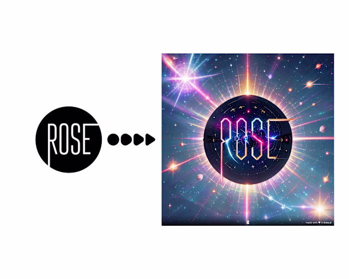  Visual Illusion for Rose Cafe's Brand Logo
