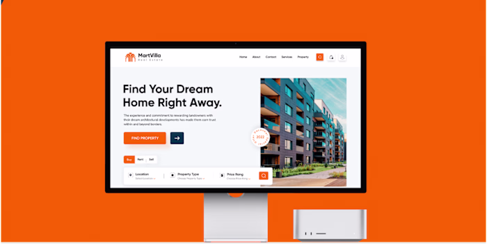 MartVilla -  Website UI Design for Realestate Business 