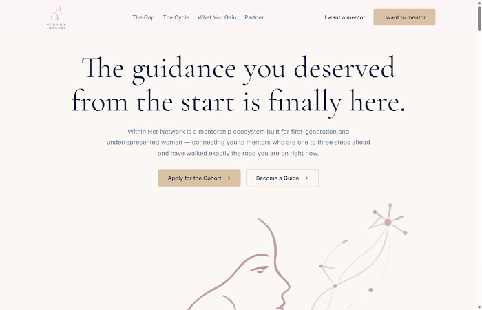 Within Her Network — Mentorship platform