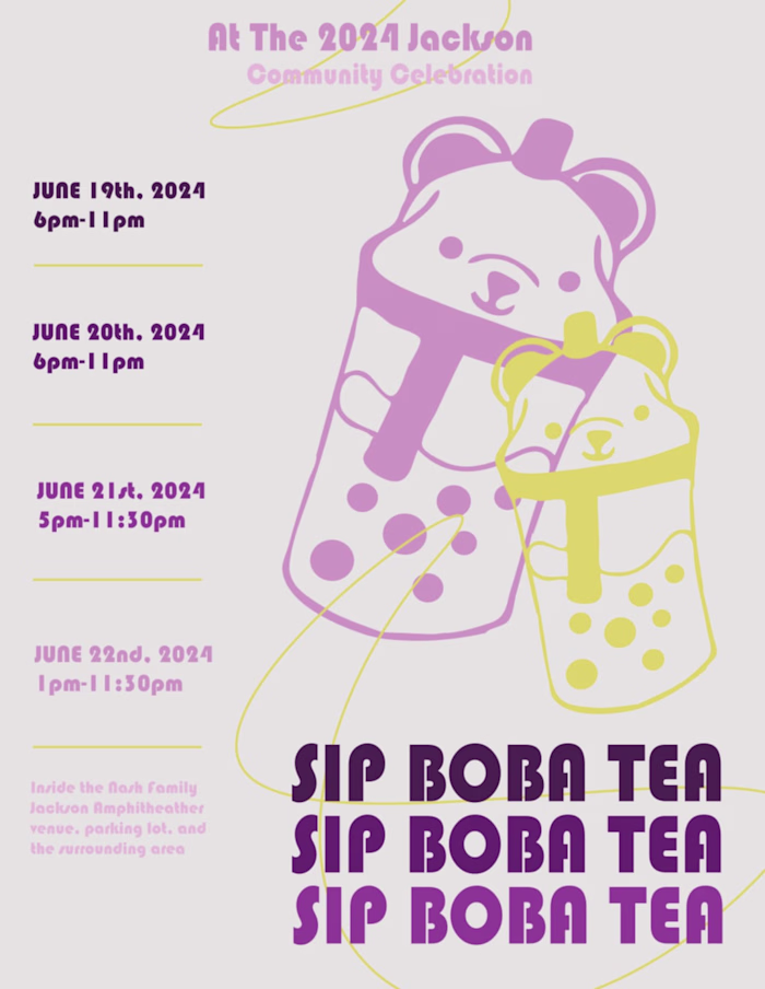 Sip Boba Tea Event Flyer 