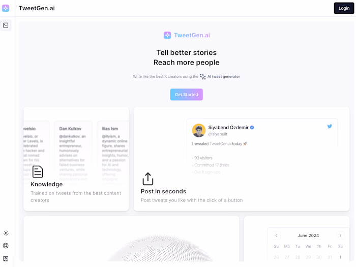 Tweetgen.ai - AI-Driven Tweet Crafting Tool