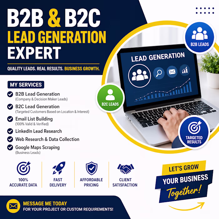 🚀 B2B & B2C Lead
