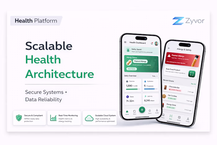 Health Platform Architecture for Secure Scaling Systems