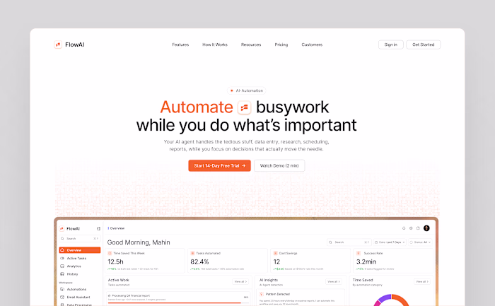 Designed this AI SaaS landing